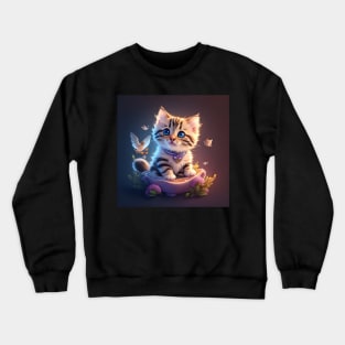 Cute Kitten Crewneck Sweatshirt